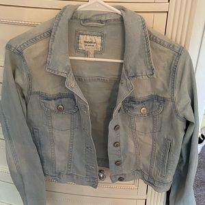 Forever 21 Distressed Denim Jacket